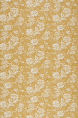 Indiennes Monochrome Mustard Wallpaper Sample