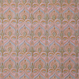Khiva Salmon Block Print Fabric Sample
