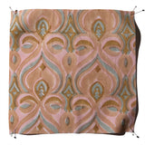 Khiva Salmon Block Print Fabric Sample