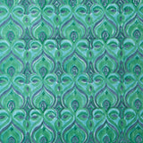 Khiva Malachite Block Print Fabric Sample