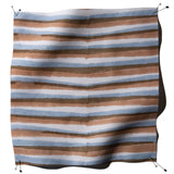 Tigre Copper/Sky Block Print Fabric Sample