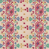Damas Oat Wallpaper Sample