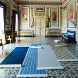 Bahia Grasscloth Midnight/Blue Wallpaper Sample