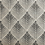 Bahia Grasscloth Onyx/Natural Wallpaper Sample