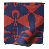 Capretto Tomato/Cobalt Fabric Sample