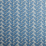 Cassis Grasscloth Prussian Blue/Natural Wallpaper Sample