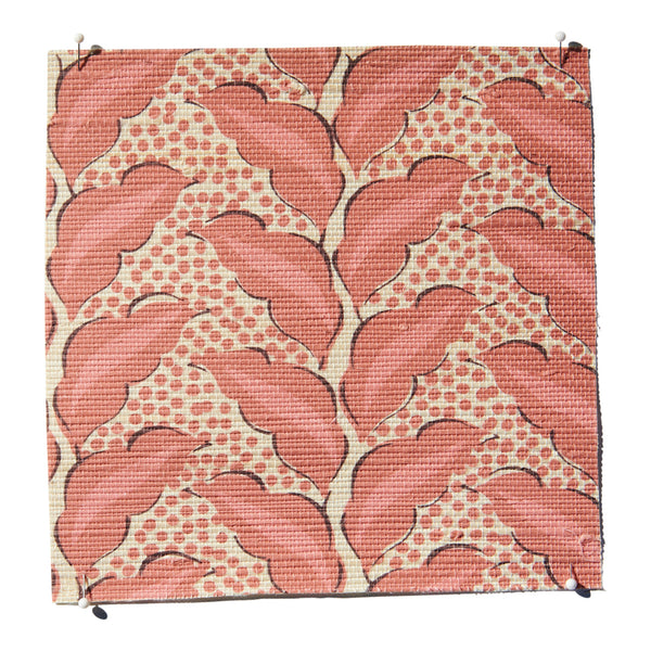 Cassis Grasscloth Sangria/Natural Wallpaper