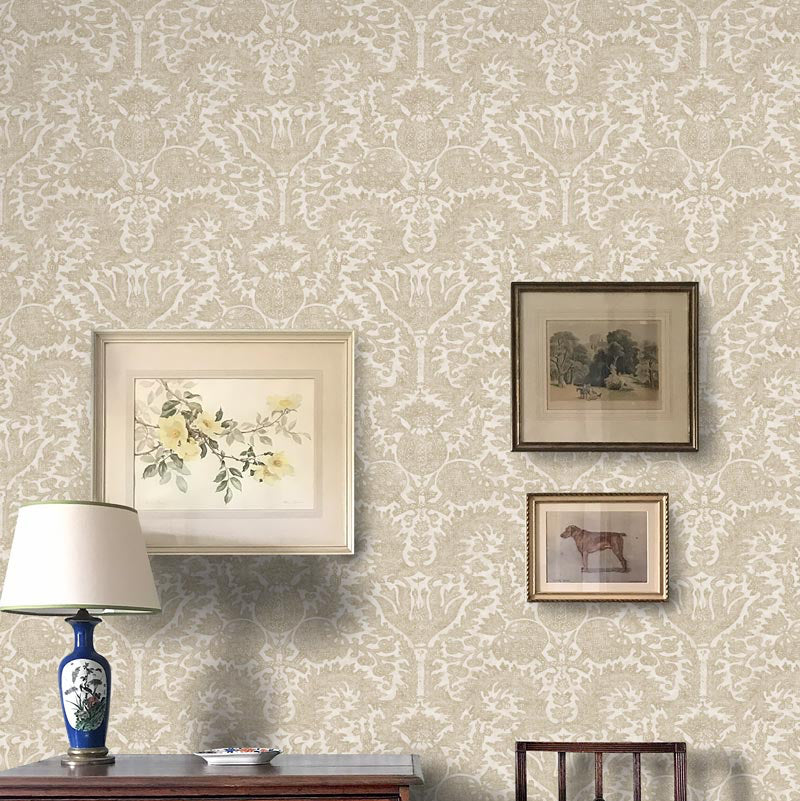 Pomegranate Standard Grasscloth Turkish Tobacco Wallpaper Sample