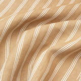 Branca Ticking Stripe Biscotti Fabric Sample