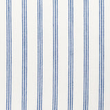 Branca Ticking Stripe Blanc & Riviera Fabric Sample