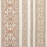 Srinagar Stripe Salmon & Toast on Parchment Fabric Sample