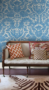 Pomegranate Byzantine Blue Wallpaper Sample