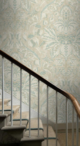 Damaskus Persian Blue Wallpaper Sample