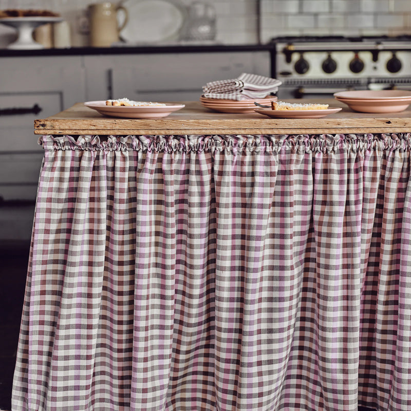 Dresser Check Dusky Pink Sample