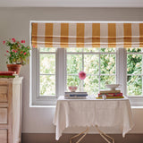 Sleeper Stripe Mustard Cotton Sample