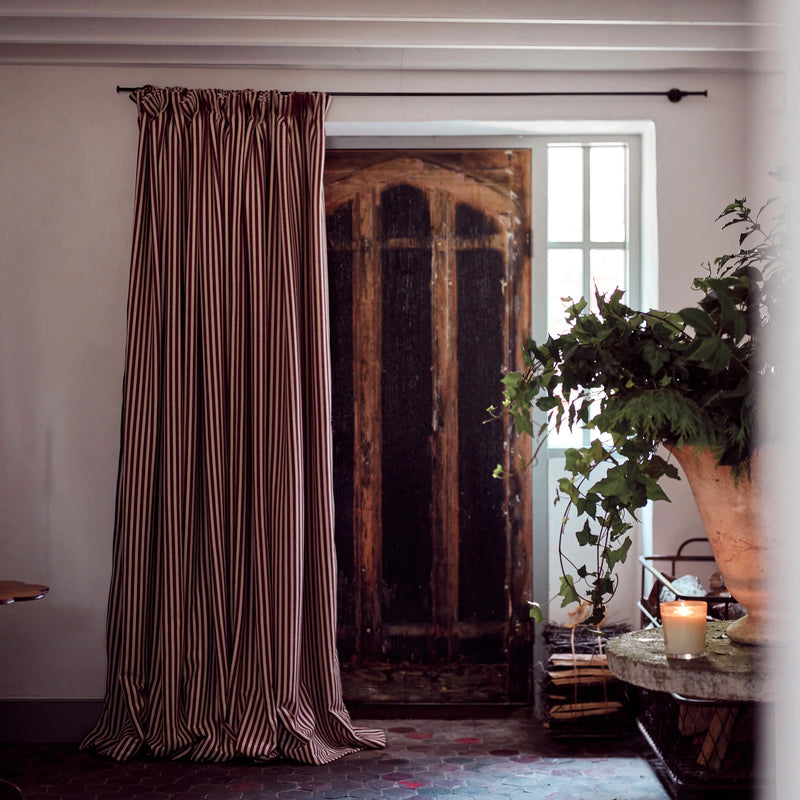 Harbour Stripe Redwood Wool Sample