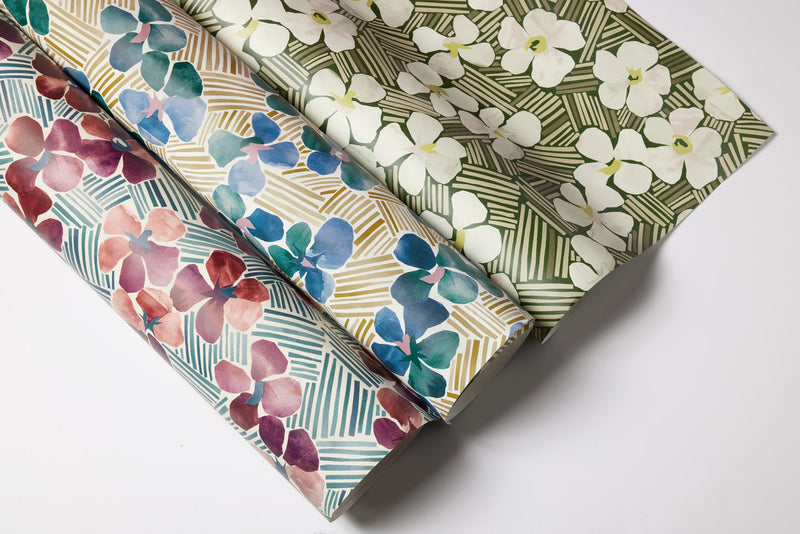 Tropics Seaglass Wallpaper Sample