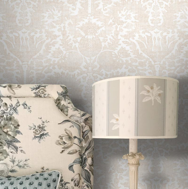 Pomegranate Standard Alabaster Wallpaper Sample