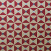 Broken Dishes Red Woven Fabric Sample