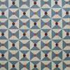 Broken Dishes Blue Woven Fabric Sample