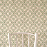 Broken Dishes Serene Green Wallpaper Sample