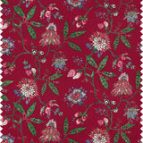 Amilita Floral Fuchsia Red Fabric Sample