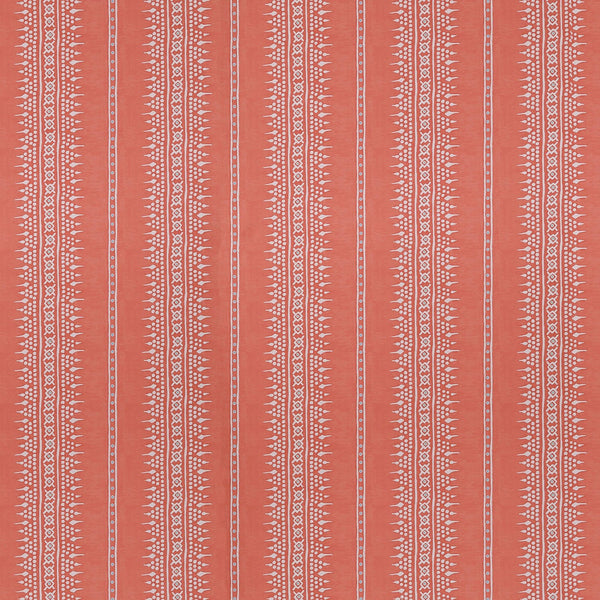 Bela Stripe Coral Wallpaper Sample