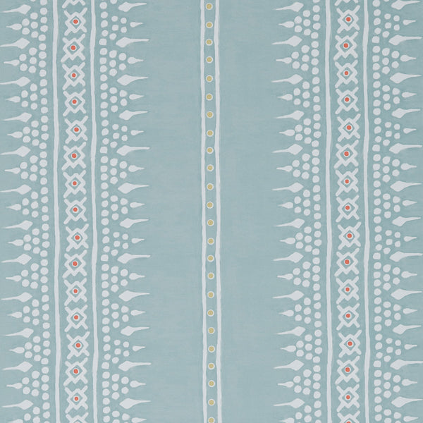 Bela Stripe Teal Wallpaper Sample