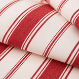 Giardino Branca Stripe Performance Branca Red Fabric Sample