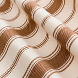Giardino Branca Stripe Performance Terracotta Fabric Sample