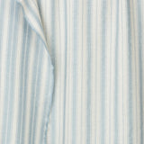 Lino Branca Stripe Sky Fabric Sample