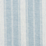 Lino Branca Stripe Sky Fabric Sample
