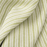 Lino Mini Stripe Celery Fabric Sample
