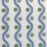 Wiggle Blue & Green Fabric Sample
