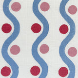 Wiggle Red & Blue Fabric Sample
