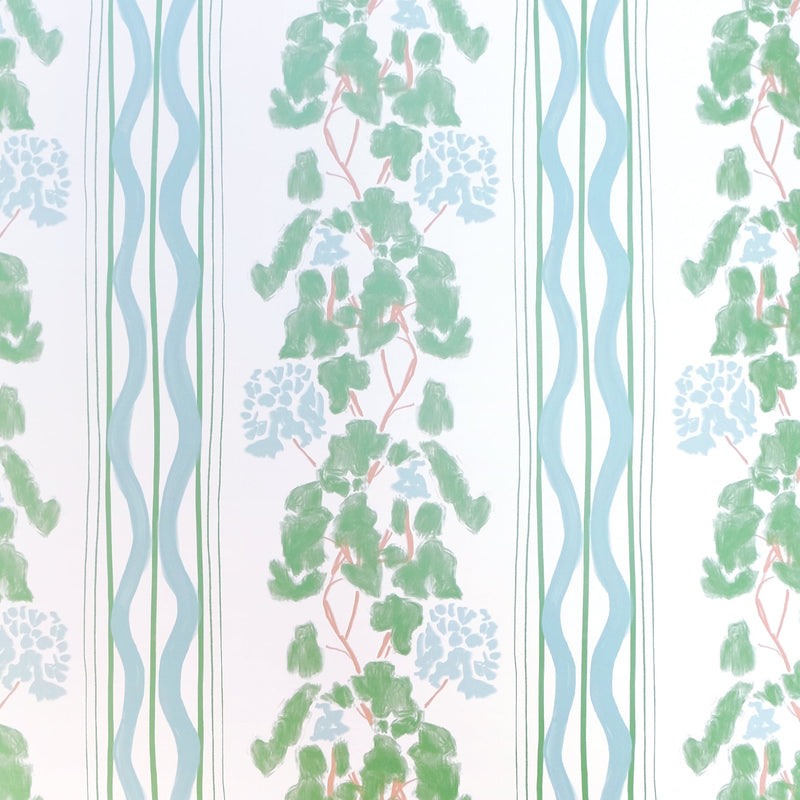 Clara Soft Green Wallpaper Sample