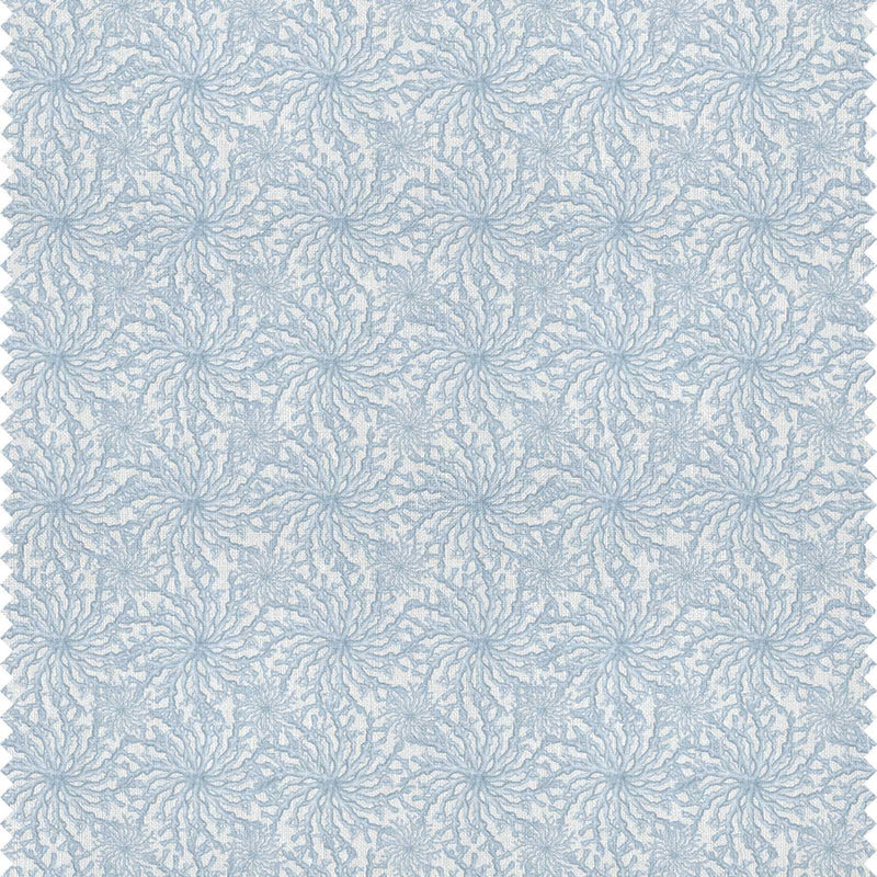 Coral Haze Pale Blue Fabric Sample