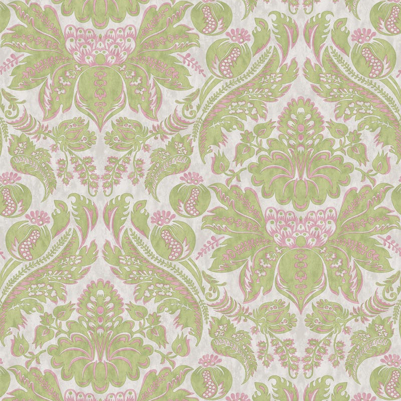 Damaskus Parchment Pistachio 2 Wallpaper Sample