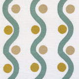 Wiggle Green & Orange  Fabric Sample