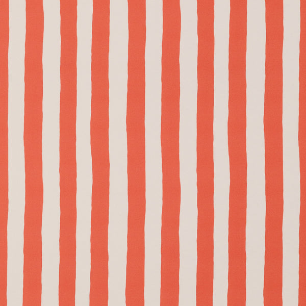 Ida Stripe Coral Wallpaper Sample