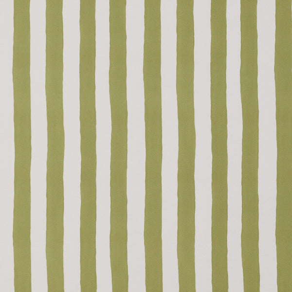 Ida Stripe Olive Green Wallpaper Sample