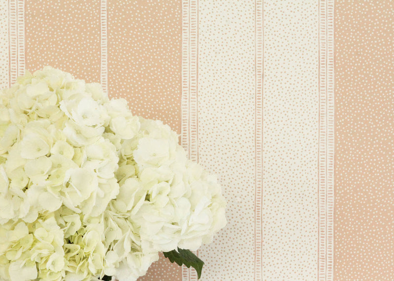 Canopy Stripe Blush Wallpaper Sample