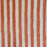 Ida Stripe  Coral Fabric Sample