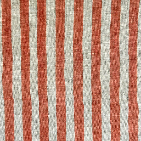 Ida Stripe  Coral Fabric Sample