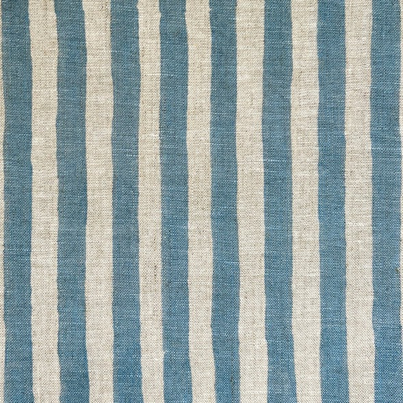 Ida Stripe Denim Blue Fabric Sample