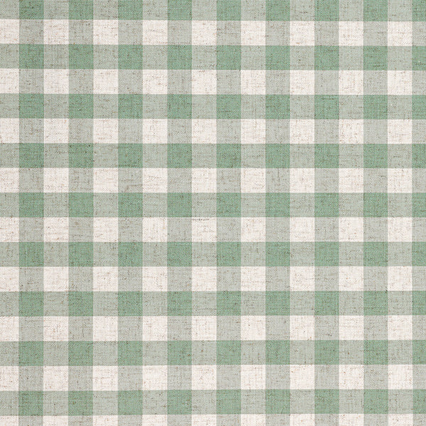 Linen Check Forest Green Wallpaper