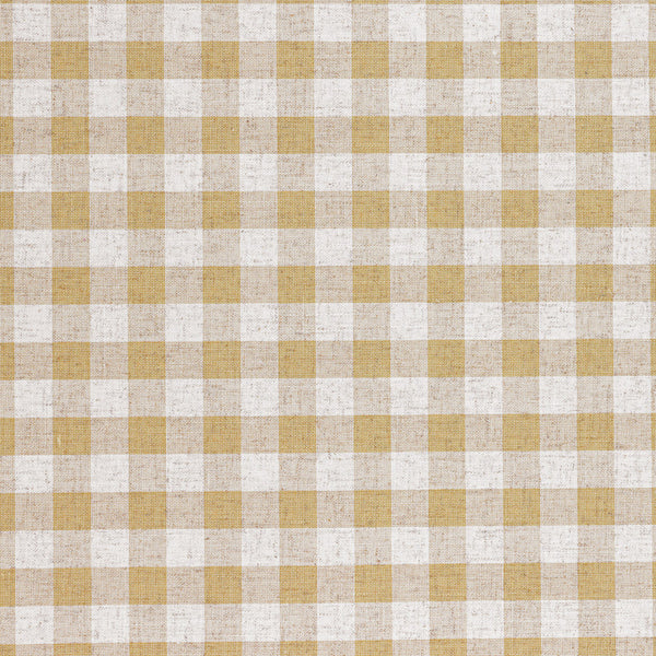 Linen Check Mustard Wallpaper