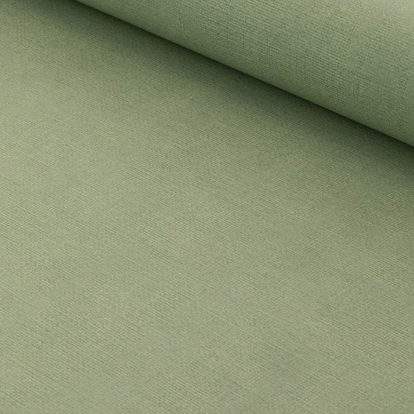 Linen Print Olive Wallpaper