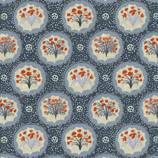 Monica Bluebird Fabric Sample