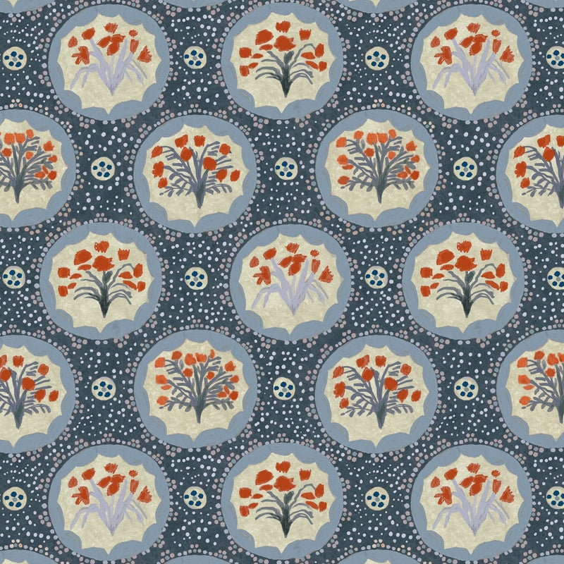 Monica Bluebird Fabric Sample